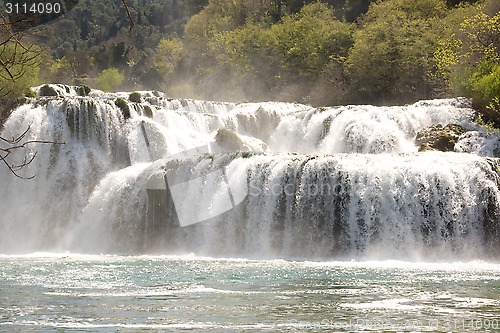 Image of Waterfall in National Park Krka