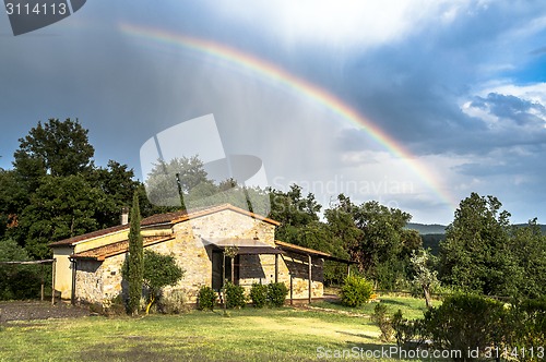 Image of Rainbow cottage in Tuscany, Italy