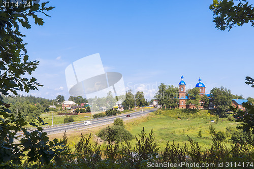 Image of Summer countryside landscape 