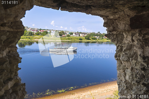 Image of View on Velikaya river from Pskov Kremlin