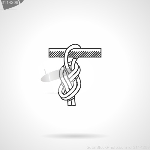 Image of Black vector icon for eight knot