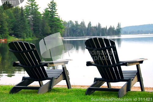 Image of Lake beach chairs