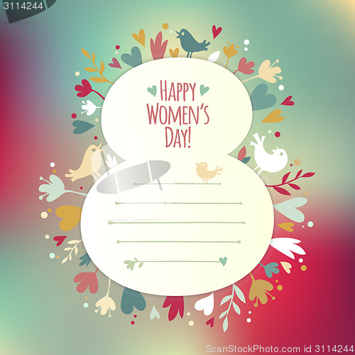 Image of Beautiful instagram card for Women's Day