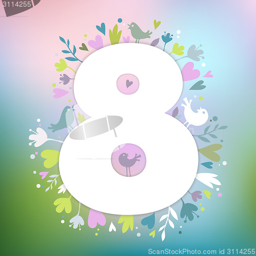 Image of Beautiful card for Women's Day