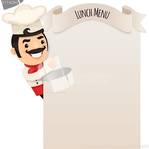 Image of Chef Looking at Blank Menu