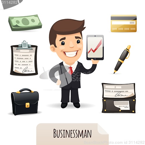 Image of Businessmans icons set