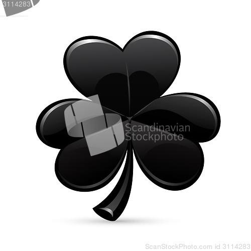 Image of st.Patrick's Day's black trefoil