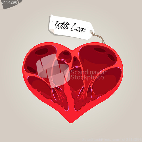 Image of Valentines anatomy heart