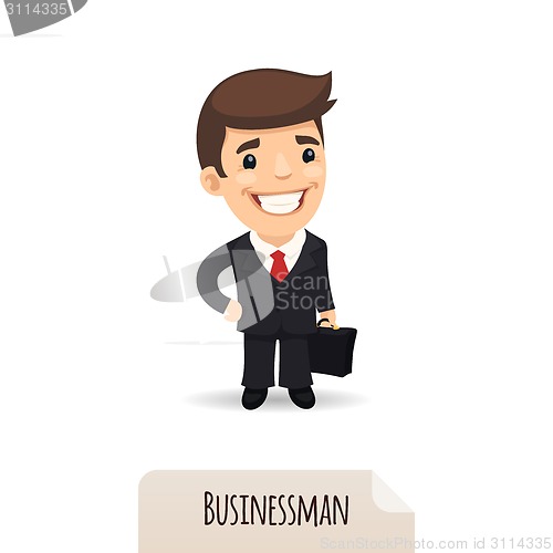 Image of Businessman with a briefcase