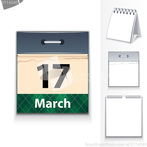 Image of March 17 calendar