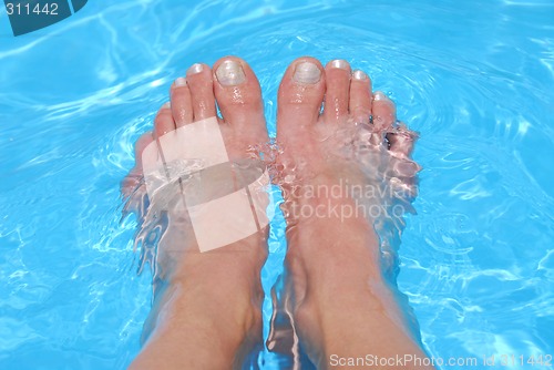 Image of Feet in water