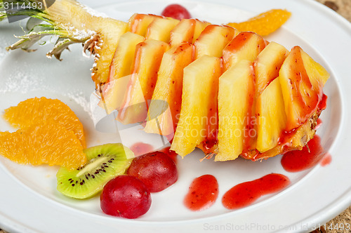 Image of Fresh organic fruit salad