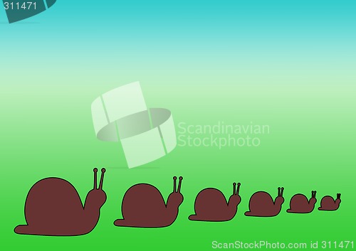 Image of Background with Snails