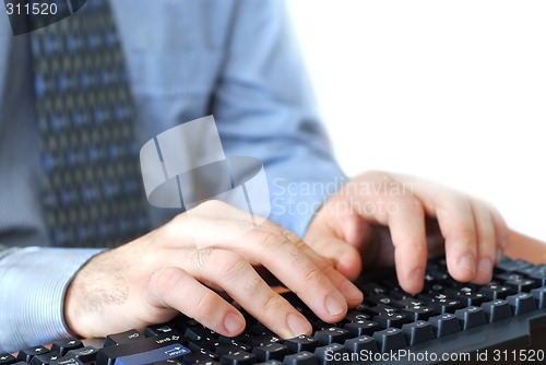 Image of Working on computer