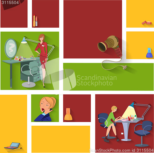 Image of Beauty spa mosaic banner