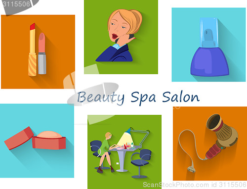 Image of Beauty spa salon squares