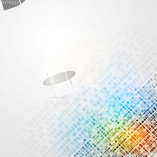 Image of Colorful tech vector background