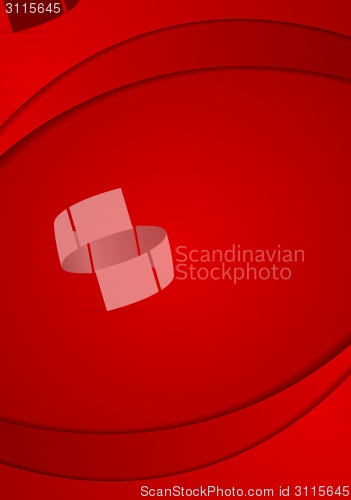 Image of Abstract red wavy background