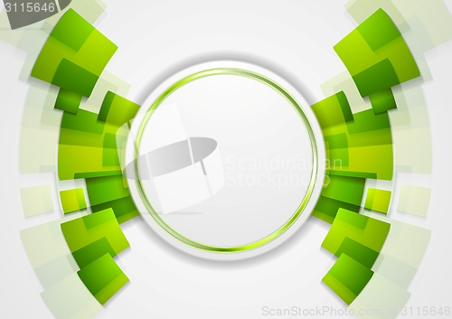 Image of Green shiny hi-tech background