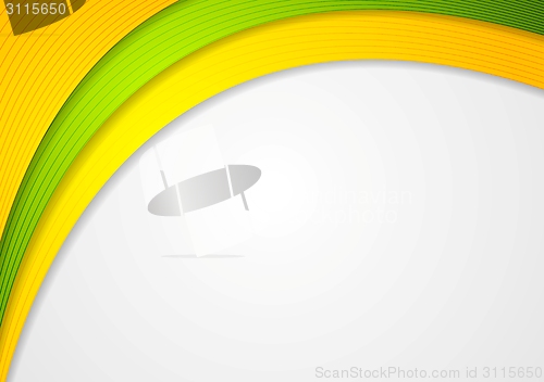 Image of Abstract colorful waves elegant background
