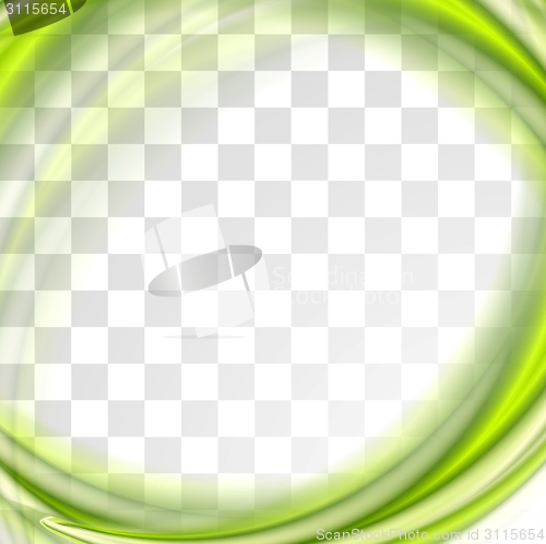 Image of Abstract bright green waves design