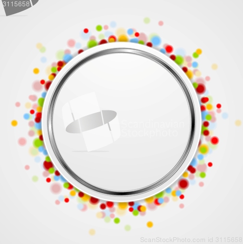 Image of Circle design with shiny light