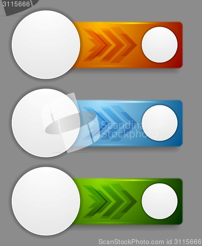 Image of Abstract web headers design. Vector banners