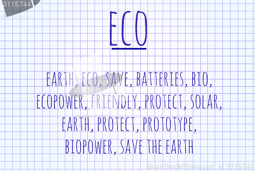 Image of ECO word cloud