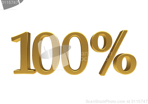 Image of 3D 100 percent isolated