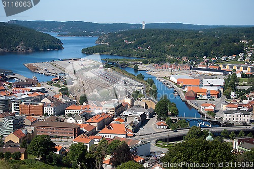 Image of Aerial Fredriksten view, Norway