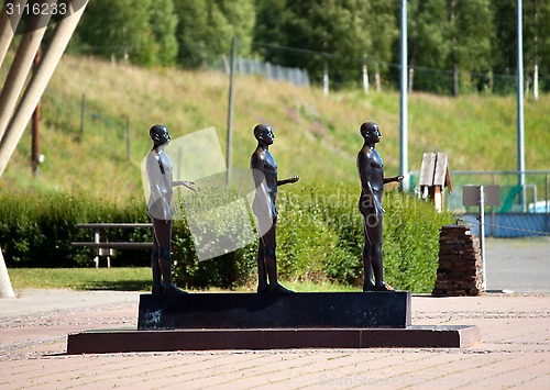 Image of Lillehammer  Winter olympics statue, Norway