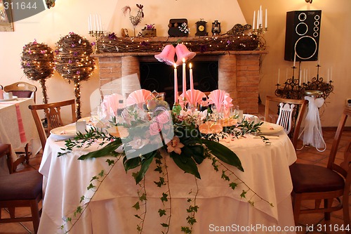 Image of wedding head table