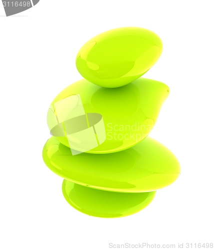 Image of Green spa stones 