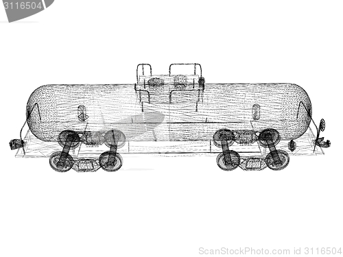 Image of 3D model cistern car