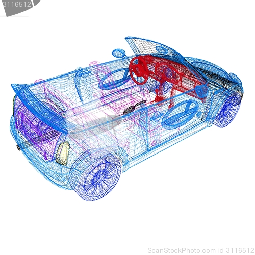 Image of 3d model cars 