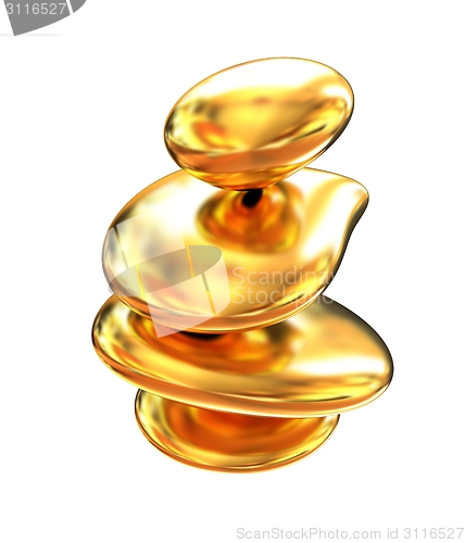 Image of Gold metallic spa stones 