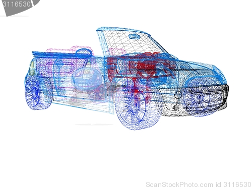 Image of 3d model cars 