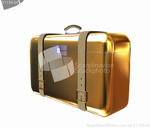 Image of Golden suitcase