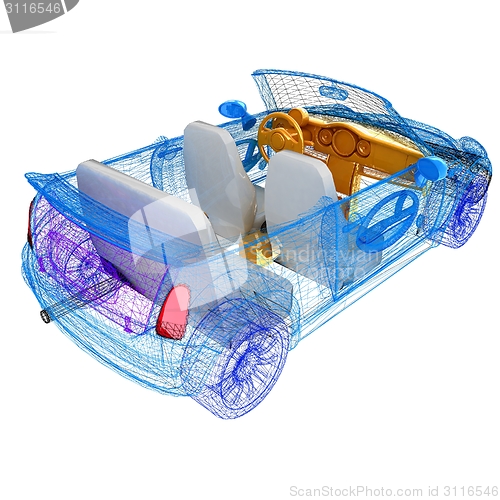 Image of 3d model cars 