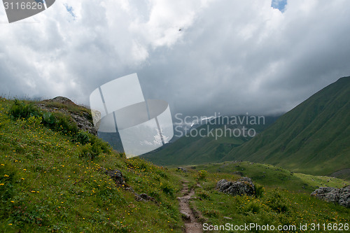 Image of Hiking in mountains