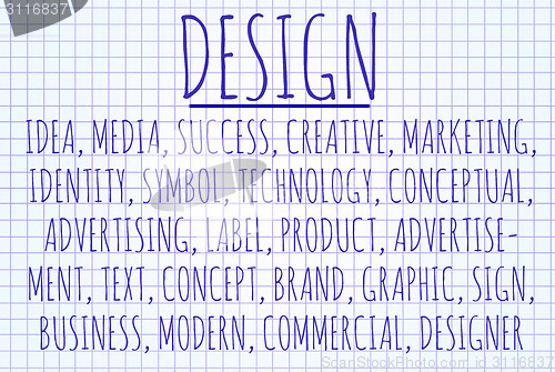 Image of Design word cloud