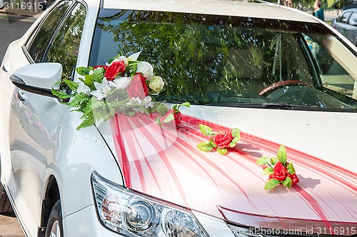 Image of Wedding car decoration
