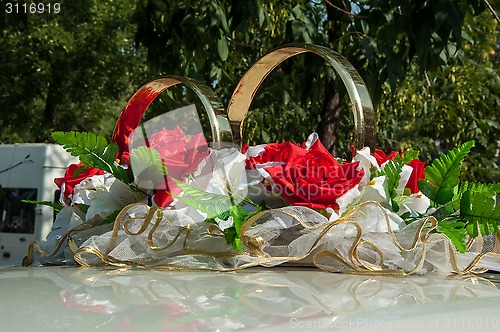 Image of Wedding car decoration