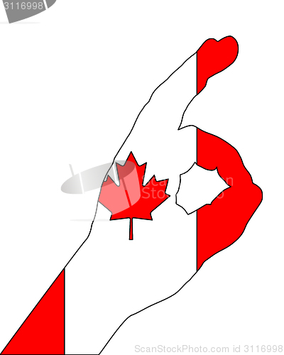 Image of Canadian finger signal