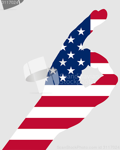 Image of american finger sign 