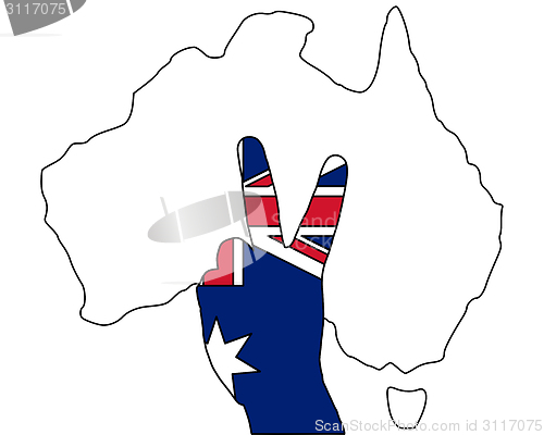 Image of Australian finger signal