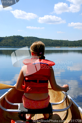 Image of Child in canoe