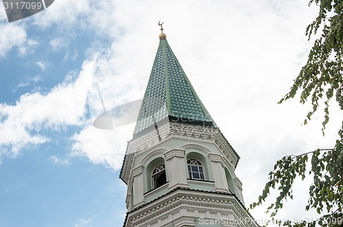 Image of Mosque with minaret Husainiy in the city of Orenburg 