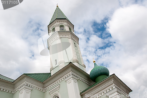 Image of Mosque with minaret Husainiy in the city of Orenburg 