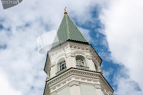 Image of Mosque with minaret Husainiy in the city of Orenburg 